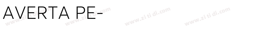 AVERTA PE字体转换